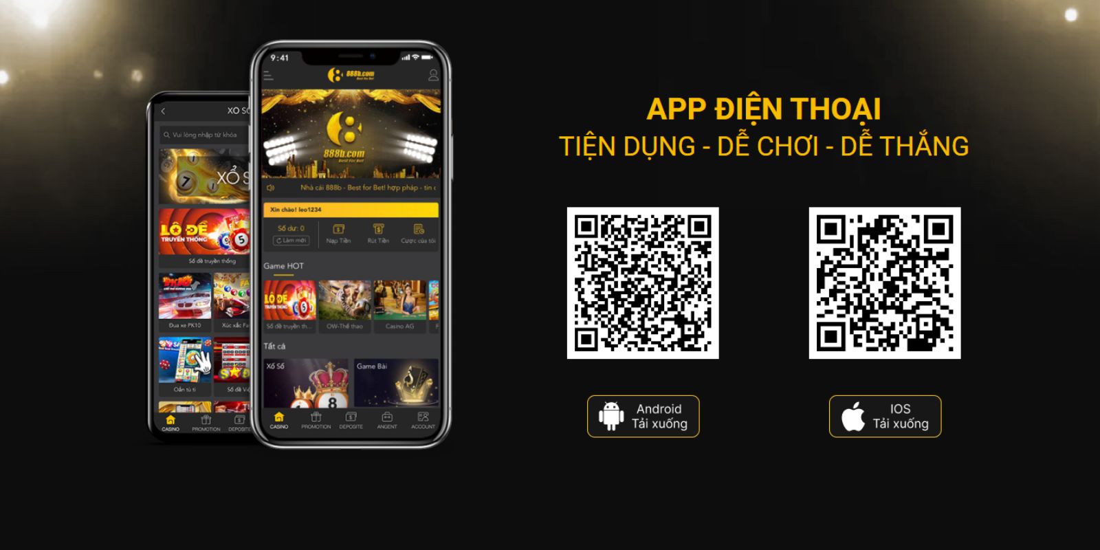 Cách tải app 888B trên thiết bị IOS