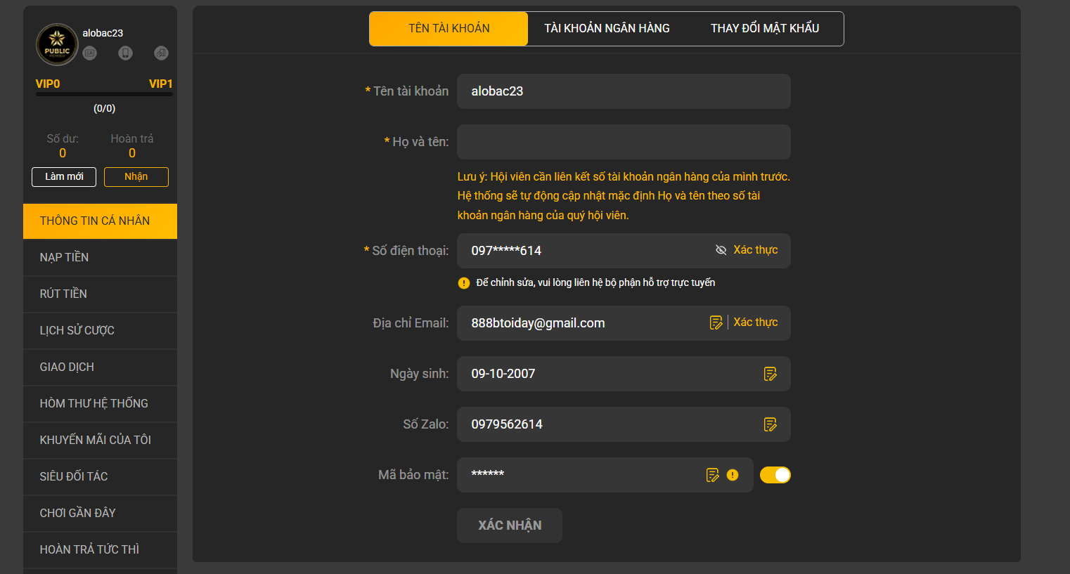 Quy trình rút tiền 888B chi tiết từng bước